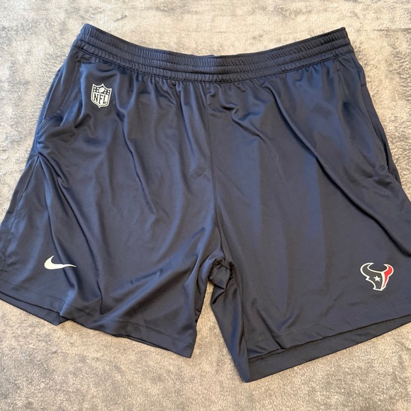 NFL Houston Texans Nike Dri-FIT Onfield Apparel Navy Blue Shorts XXL - Picture 1 of 7